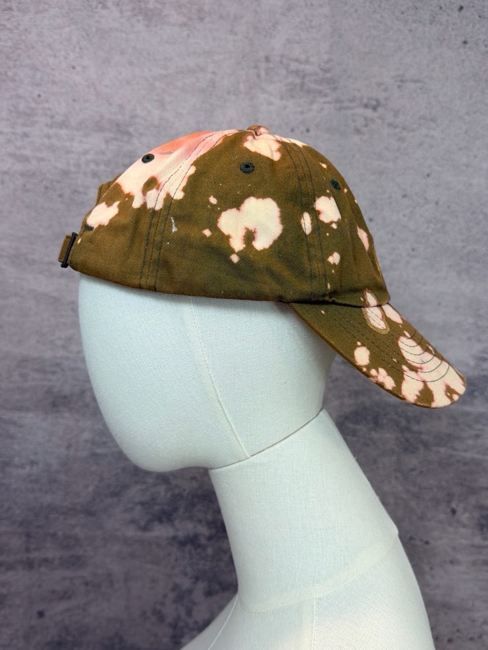 Brixton olive green and Pink tie dye Cap - Picture 3 of 6
